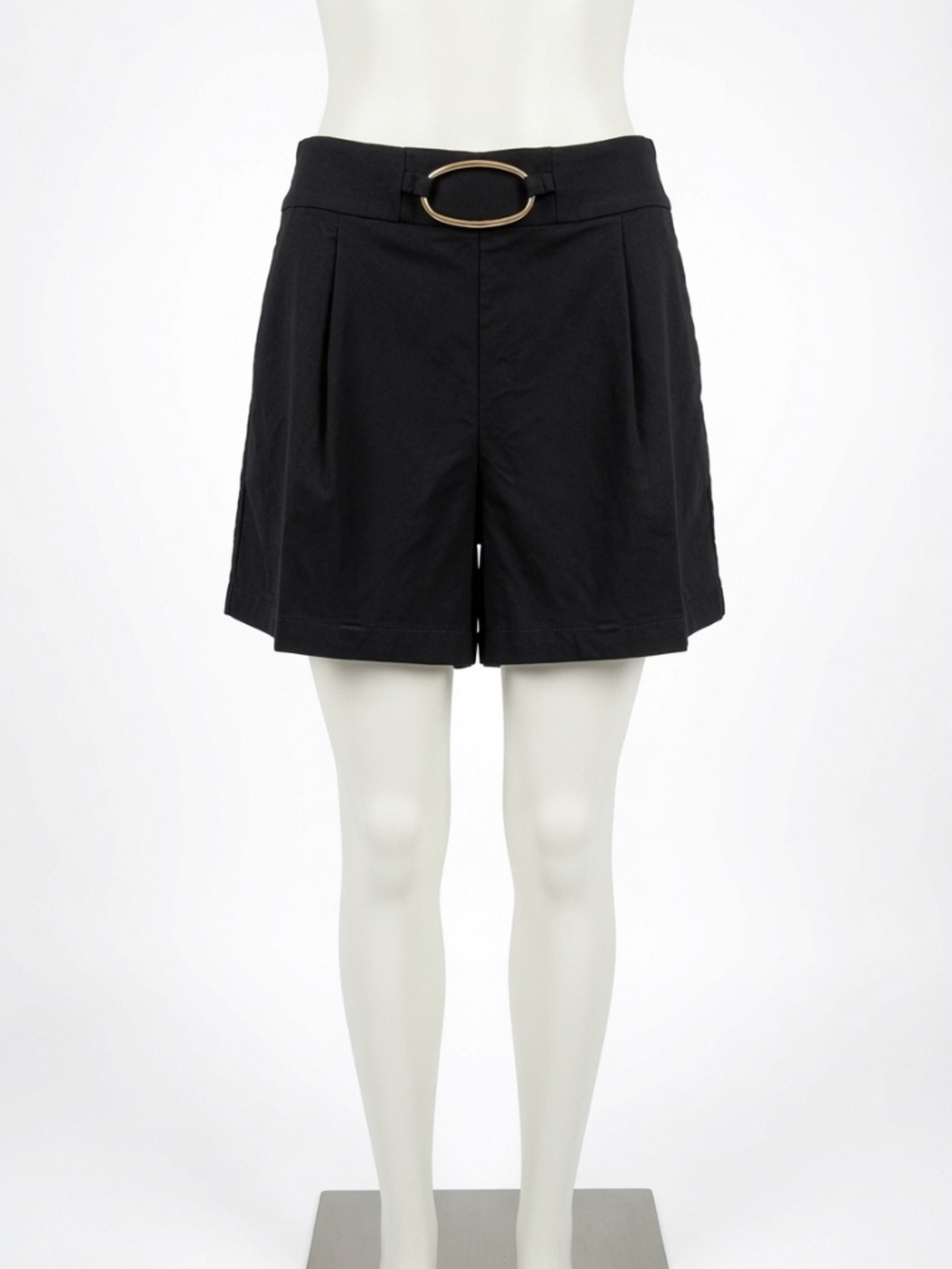 I.N.C. International Concepts Womens Regular High Rise Shorts Deep Black Size XL